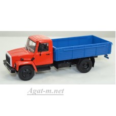 Горький-3309 грузовик бортовой, красный/синий
